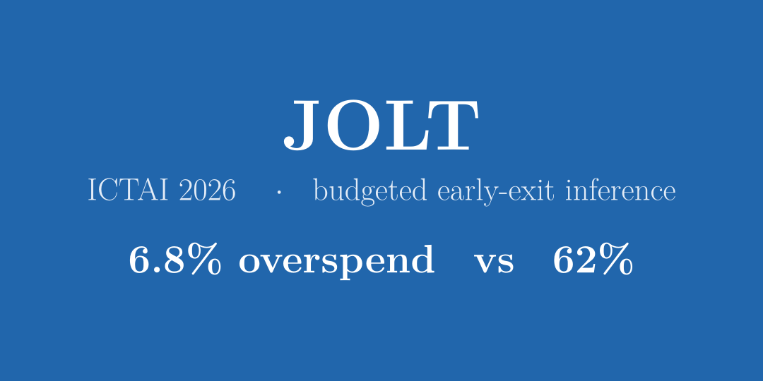 JOLT got accepted in ICTAI 2026